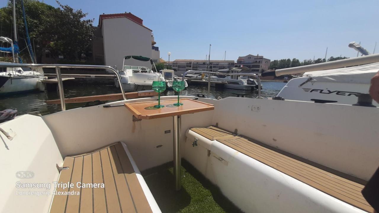 Nuit Insolite A Bord De L'Enata Un Voilier A Quai Sur La Marina De St Cyprien Saint-Cyprien  Exteriér fotografie